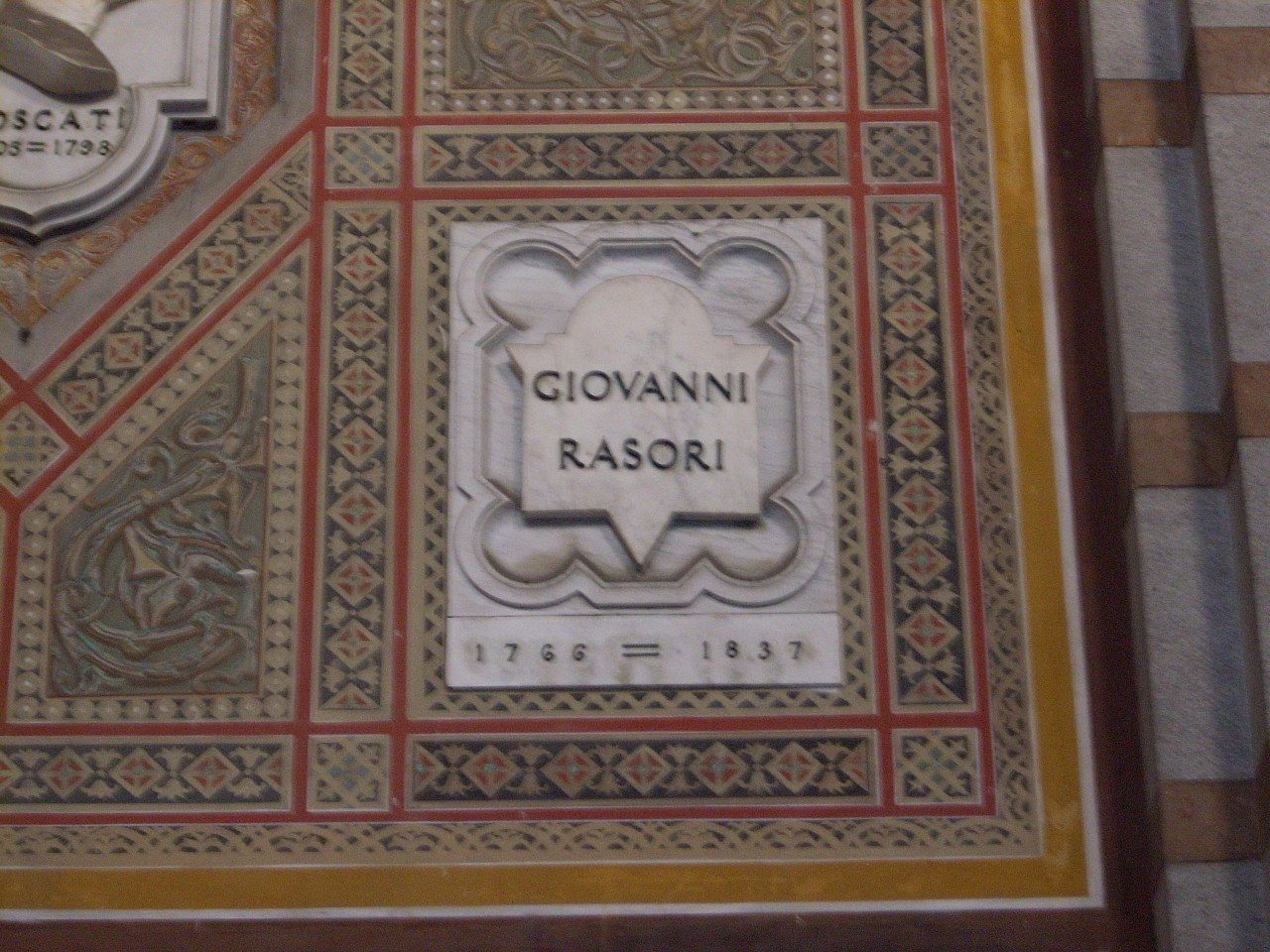 Giovanni Rasori memorial tablet, Monumental Cemetery, Milan.JPG